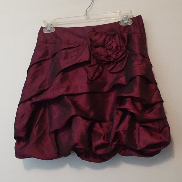 GIRL'S 2-HIP BY WRAPPER Iridescent Satin Purple Party Dress; Size 14 - Picture 1 of 6
